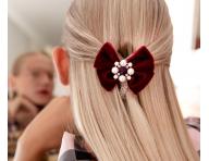 Ozdobná spirálová gumička s mašlí Invisibobble Sprunchie Bowtique British Royal Take a Bow