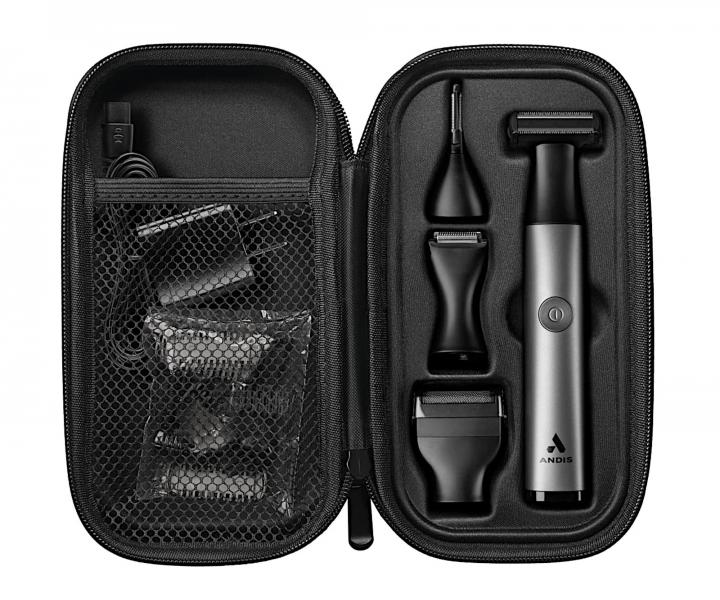 Multifunkční zastřihovač Andis inEdge Cordless Trimmer Kit 560584 - šedý