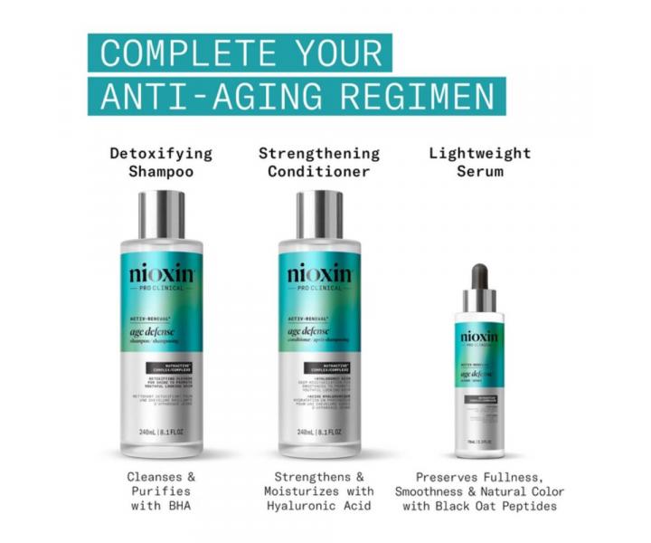 Detoxika�n� �ampon proti st�rnut� poko�ky hlavy Nioxin Age Defense Shampoo - 240 ml