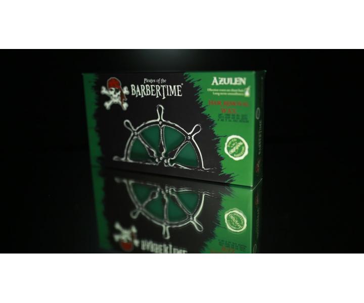Depilační vosk Pirates of the Barbertime Hard Removal Wax Azulen - zelený, 500 g