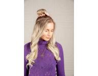 Ozdobná spirálová gumička s mašlí Invsibobble Scrunchie Slim Ballerina Bow - růžová