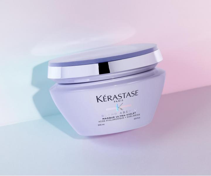 Maska pro neutralizaci žlutého tónu Kérastase Blond Absolu Masque Ultra-Violet - 200 ml