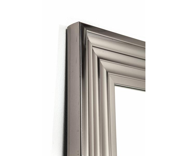 Kadeřnické zrcadlo Kare Frame Silver - stříbrné, 180 x 90 cm - II.jakost, vada na zrcadle