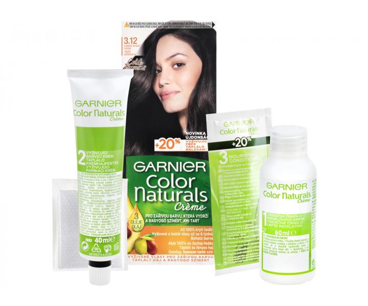 Permanentní barva Garnier Color Naturals 3.12 ledová tmavě hnědá