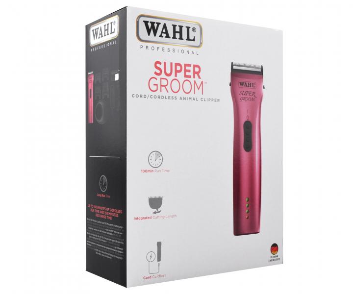 Střihací strojek na srst Wahl Super Groom Pink 1872-0463