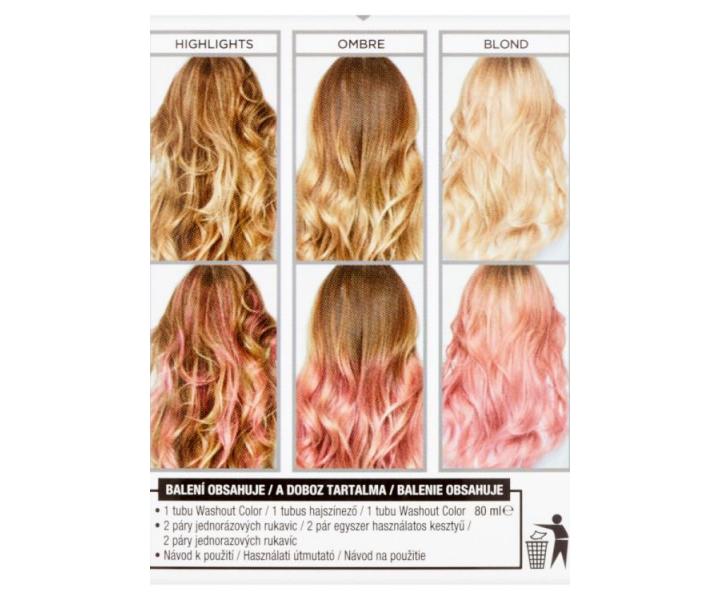 Vymývající se barva Loréal Colorista Washout Dirty Pink Hair - sytá růžová