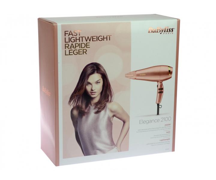Fén na vlasy BaByliss Elegance 5336PE - 2100 W, Rose Gold