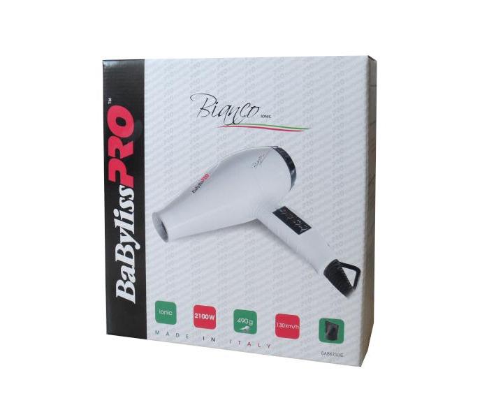 Fén BaByliss Pro Bianco s ionizací - 2100 W, bílý