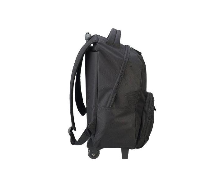 Cestovní batoh s teleskopickou rukojetí Sibel Backpack - černý - použité, odřená kolečka