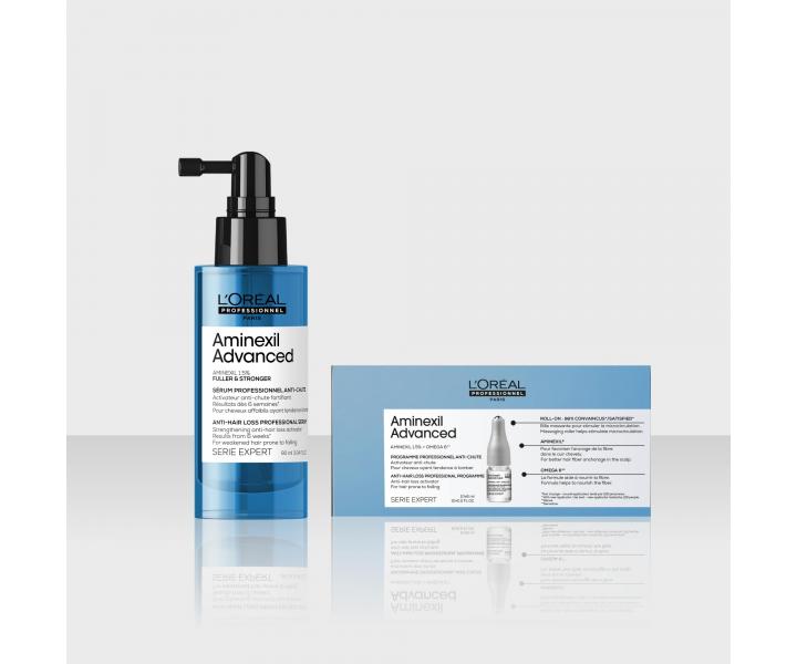 Intenzivní kúra proti padání vlasů Loréal Professionnel Aminexil Advanced Anti-Hair Loss - 10 x 6 ml