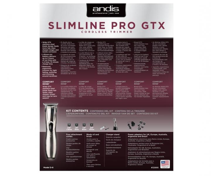 Profesionální strojek na vlasy Andis Slimline Pro GTX 32695