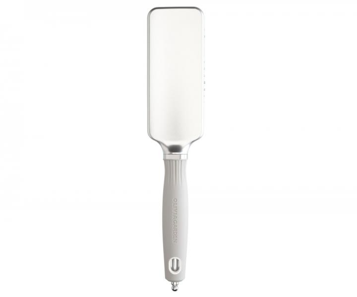 Kartáč se vzduchovým polštářem Olivia Garden Expert Rectangular Silver Small - stříbrný