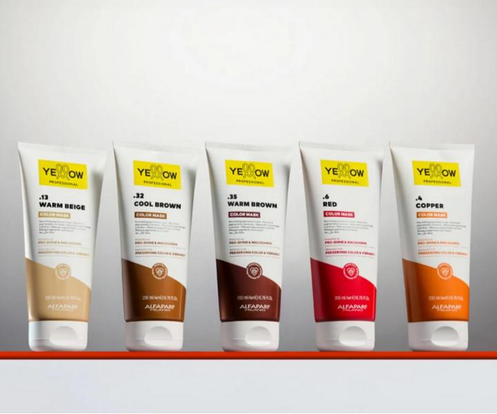 Vy�ivuj�c� maska s barevn�m pigmentem Yellow Professional Color Mask .32 Cool Brown - studen� hn�d�, 200 ml