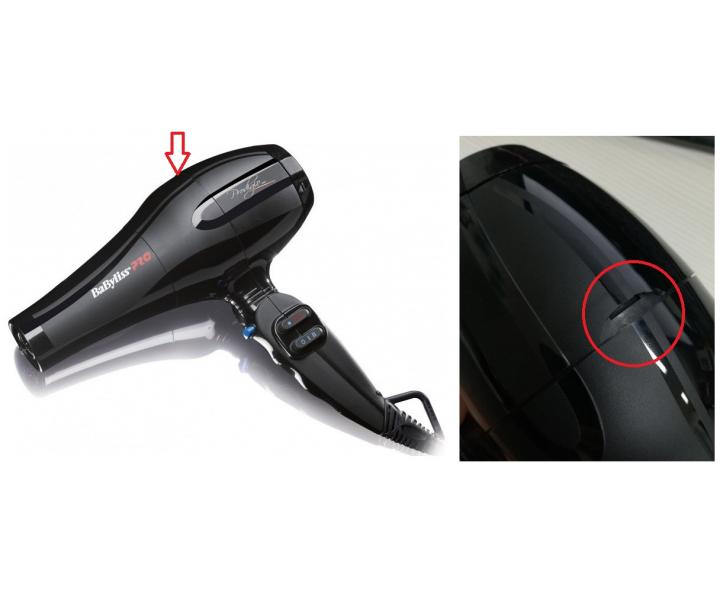 Fén BaByliss Pro Prodigio Ionic - 2100 W - II. jakost - ulomená část plastu