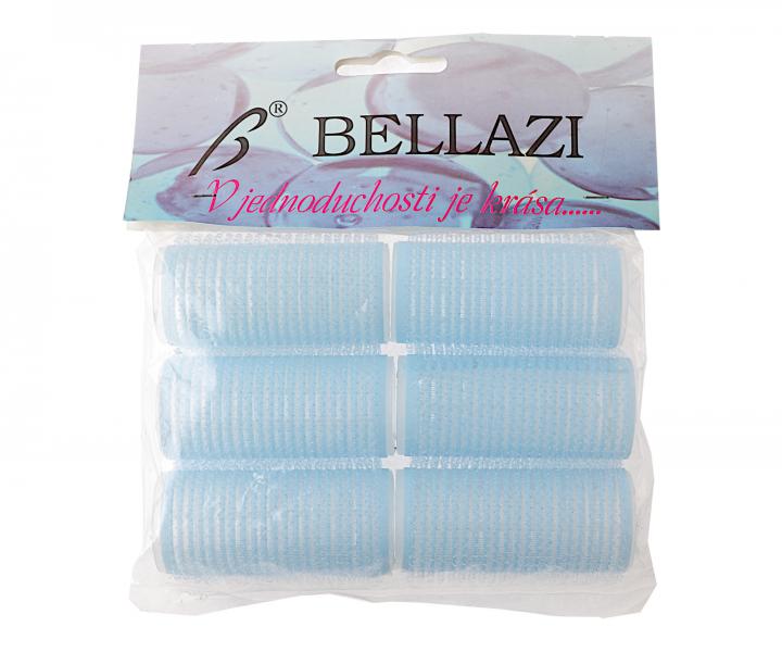 Samodrc natky na vlasy Bellazi Velcro pr. 22 mm - 6 ks, modr
