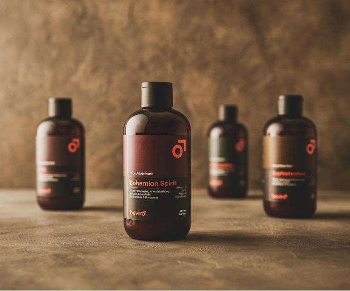 Přírodní sprchový gel pro muže Beviro Bohemian Spirit Natural Body Wash - 250 ml - expirace