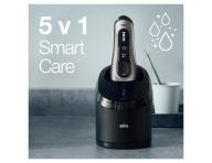 Planžetový holicí strojek s nabíjecí a čisticí stanicí Braun Series 8 8467cc - stříbrný