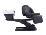 Luxusn� kade�nick� elektricky polohovateln� myc� box s oto�n�m k�eslem SilverFox 6001B - �ern�, b�l� umyvadlo