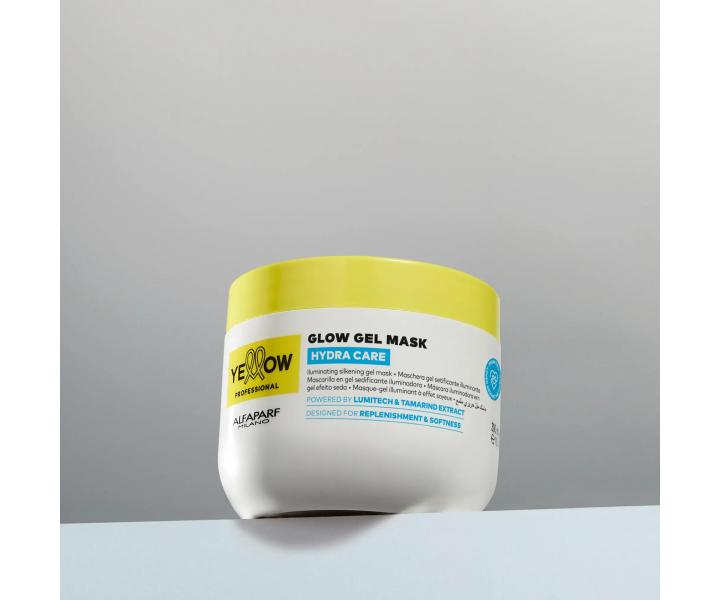 Rozjas�uj�c� hydrata�n� gelov� maska pro vlasy bez lesku Yellow Professional Hydra Care Glow Gel Mask - 300 ml