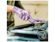Nitrilové rukavice Espeon Nitril Sparkle - 100 ks, perleťové fialové, velikost M