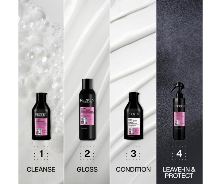 Termoochranný sprej pro dlouhotrvající barvu a lesk vlasů Redken Acidic Color Gloss - 190 ml