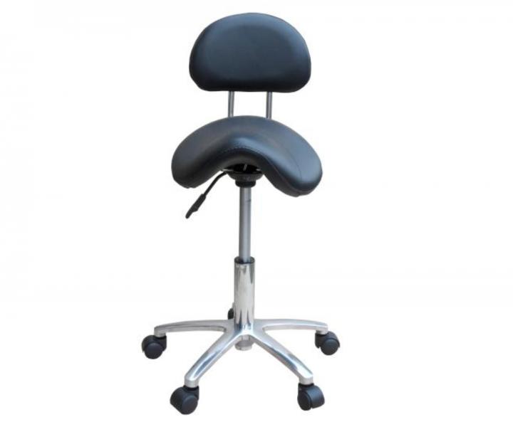Taburet na kole�k�ch s op�rkou Detail T2 - �ern� (38)