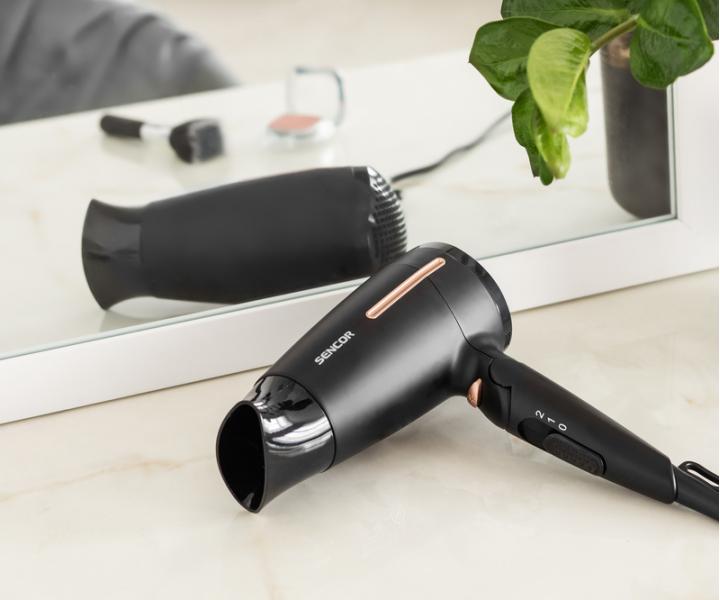 Cestovní fén na vlasy Sencor SHD 0045BK - 1600 W, černý