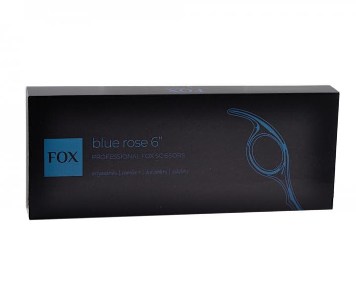 Kadeřnické nůžky Fox Blue Rose 6" - modré