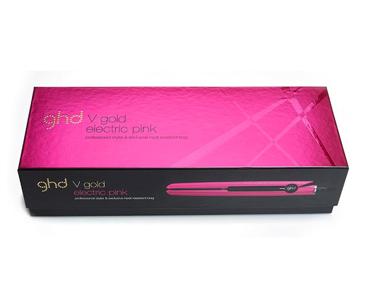 Žehlička na vlasy GHD Gold Classic styler - 25 mm, černá/růžová