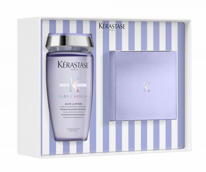 Dárková sada pro zesvětlené a melírované vlasy Kérastase Blond Absolu Masque Spring Box
