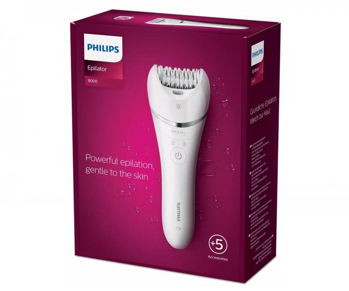 Dámský epilátor Philips 8000 Series BRE710/00 - bílý - rozbalené, použité