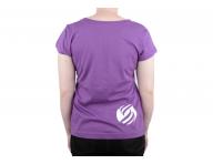 Tri�ko s kr�tk�m ruk�vem, kulat� v�st�ih  - d�msk�, fialov� XS