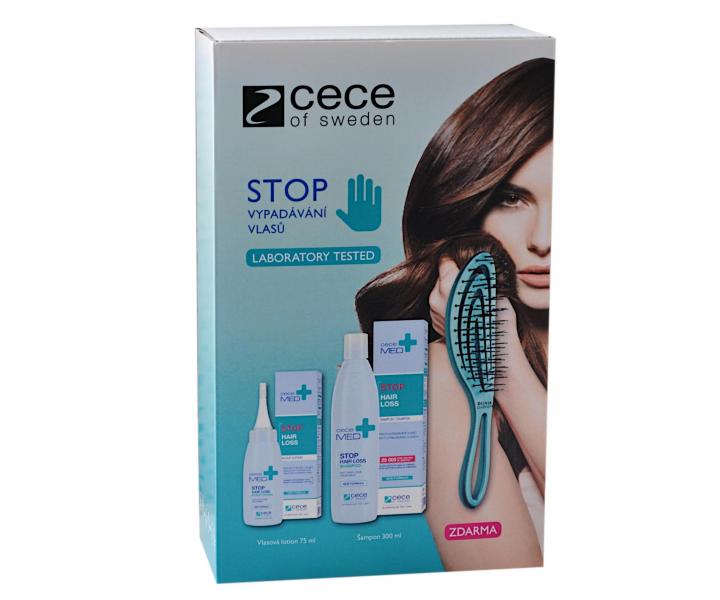Dárková sada proti vypadávání vlasů Cece Med Stop Hair Loss + kartáč Olivia Garden zdarma