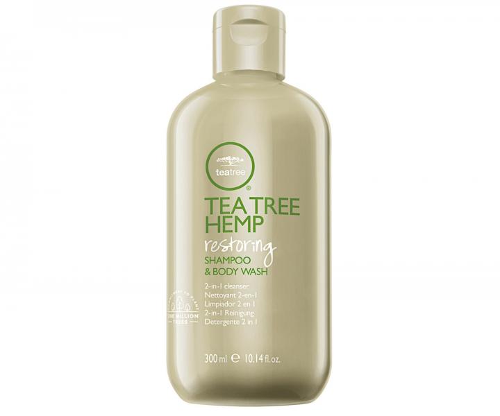 Regenerační šampon a sprchový gel s konopným olejem Paul Mitchell Tea Tree Hemp - 300 ml