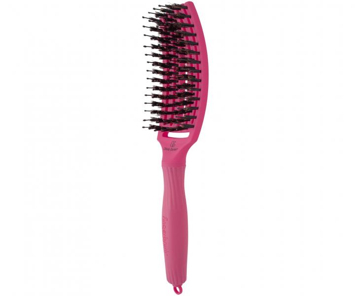 Kartáč Olivia Garden Fingerbrush Combo Medium - růžový