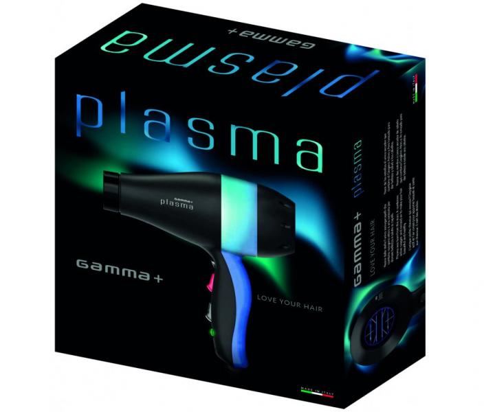 Profesionální fén na vlasy Gamma Piú Plasma - 2200 W, černý