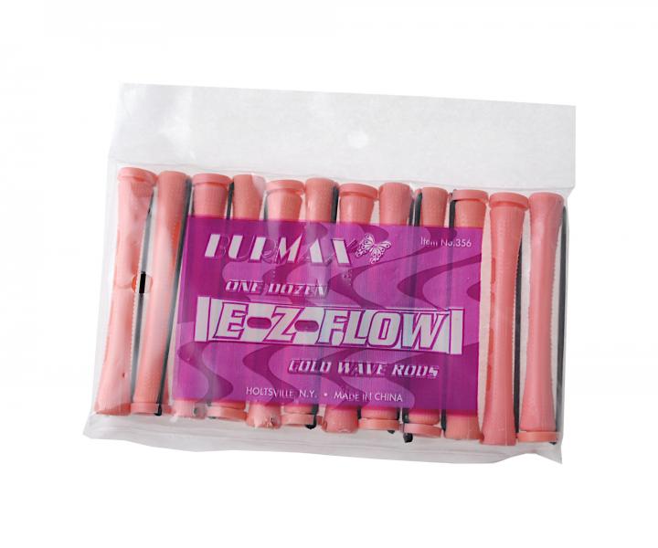 Plastové natáčky na trvalou Bellazi pr. 8 mm - 12 ks, oranžové