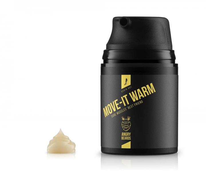 Sportovní hřejivý gel Angry Beards Usain Hot Move-It Warm - 50 ml