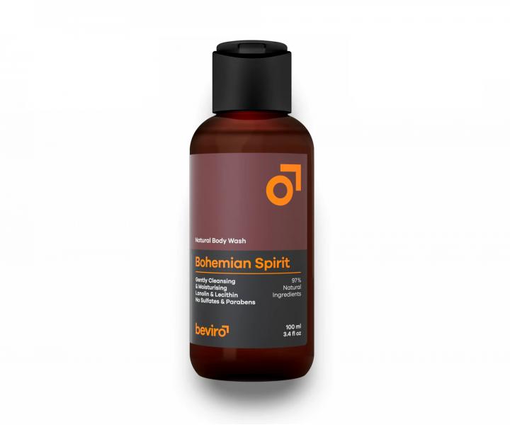 Přírodní sprchový gel pro muže Beviro Natural Body Wash Bohemian Spirit - 100 ml