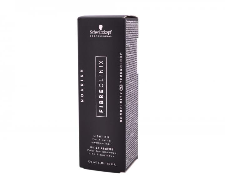 Lehký vyživující olej pro hladké a lesklé vlasy Schwarzkopf Professional Fibre Clinix Bondfinity Light Oil - 100 ml