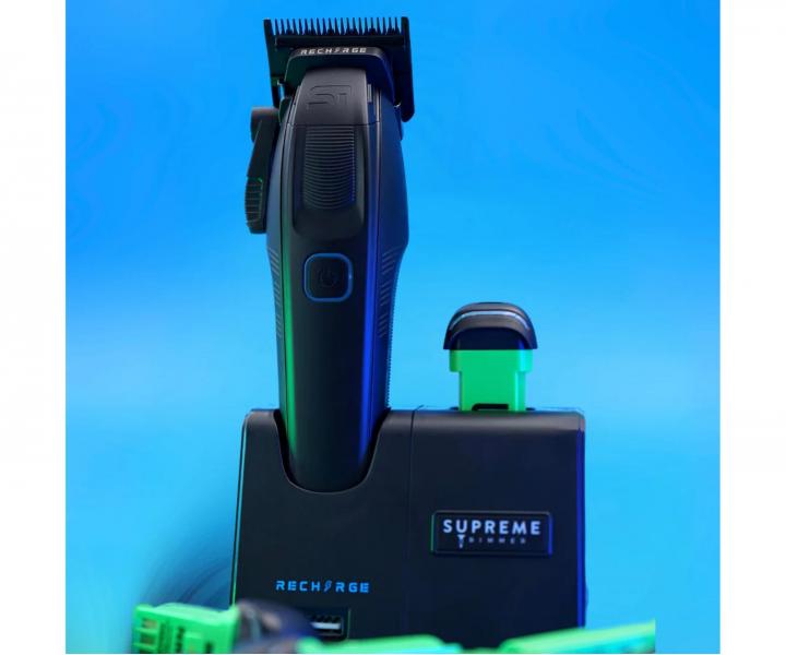 Profesion�ln� st�ihac� strojek s v�m�nn�mi bateriemi Supreme Trimmer Recharge STC779 - �ern�