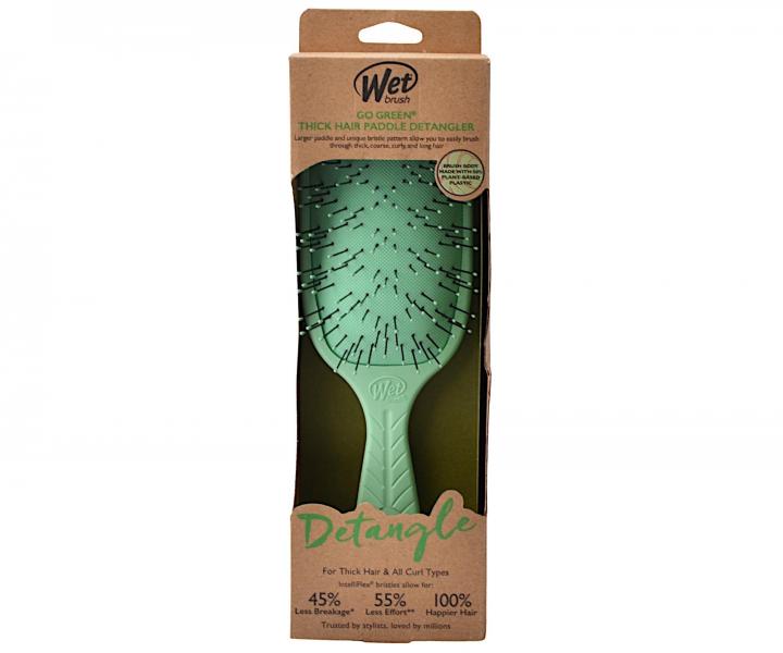 Kartáč na rozčesávání hustých vlasů Wet Brush Go Green Thick Hair Paddle Detangler
