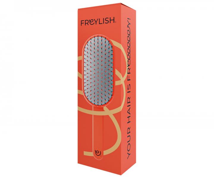 Kartáč na rozčesávání vlasů Freylish Detangle Hair Brush - oranžový