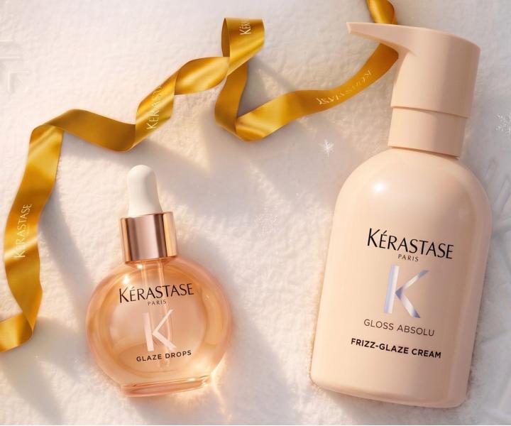 D�rkov� sada pro lesk a hydrataci vlas� se sklonem ke krepat�n� K�rastase Gloss Absolu Set