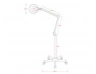 Kosmetick� lampa s lupou Weelko Expand 1001A- 3,6 dioptrie