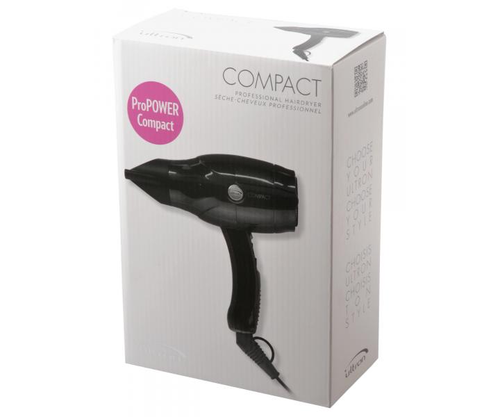 Cetovní fén na vlasy Ultron Compact Gloss Edition - 2200 W, černý