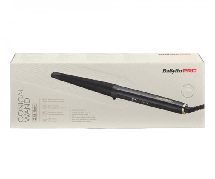 Profesion�ln� k�nick� kulma na vlasy BaByliss Pro Conical Wand BAB2481E - 32-19 mm