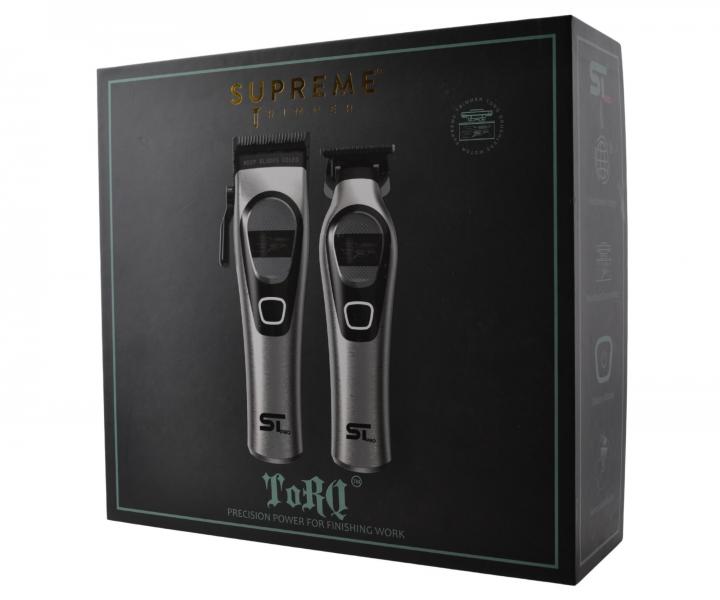 Sada profesion�ln�ho st�ihac�ho a konturovac�ho strojku na vlasy Supreme Trimmer TORQ Kit Elite Set - chromov�