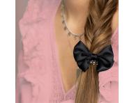 Spirálová gumička s mašlí Invisibobble Bowtique True Black - černá