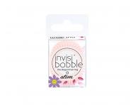 Tenká spirálová gumička do vlasů Invisibobble Slim Retro Dreamin' Cuter Than You Pink - růžová, 3 ks